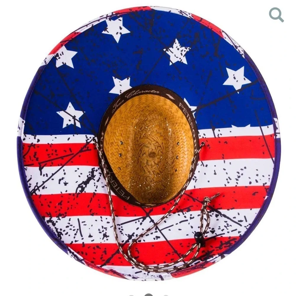 Peter Grimm Americana Straw Hat NEW